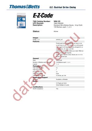 WM-123 datasheet  